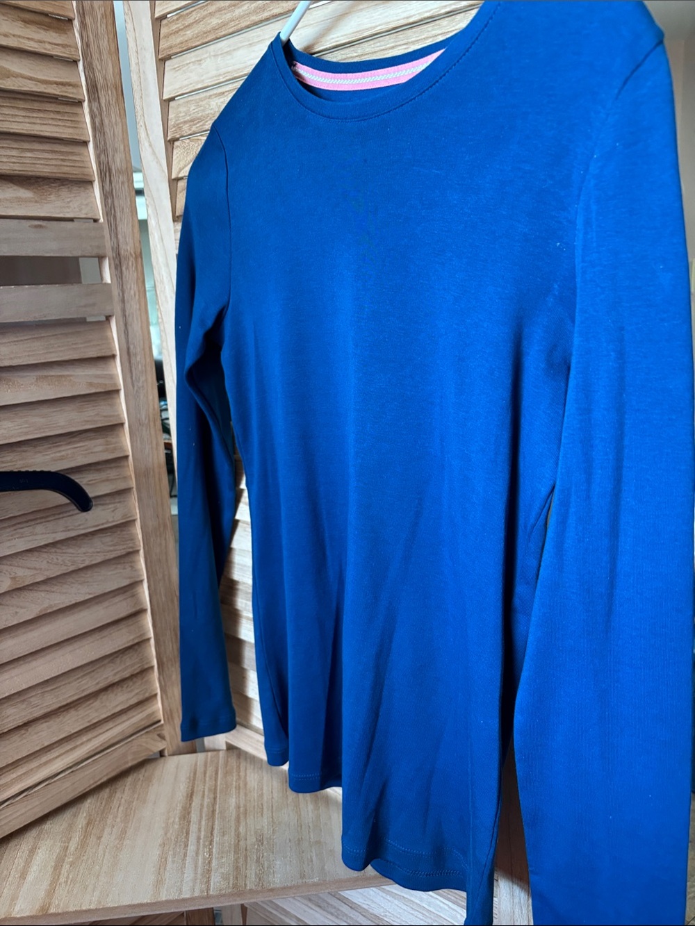 Talbots Royal Blue Long Sleeve Crew Neck Shirt XS NWT